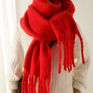 Elegant Red Scarf for Women